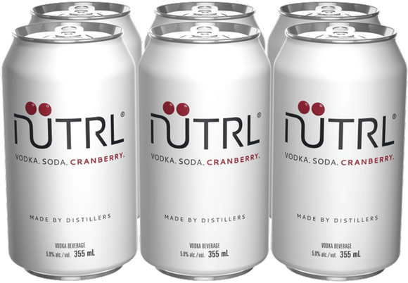 Nutrl Vodka Soda Cranberry (6 Pk)