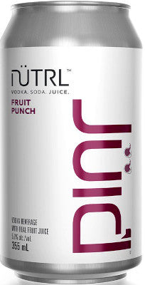 Nutrl Juic'D Vodka Soda Fruit Punch (6 Pk)