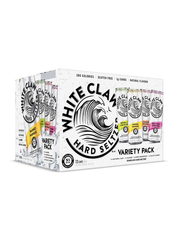 White Claw Variety Pack Hard Seltzer (12 Pk)