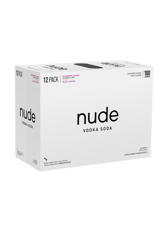 Nude Vodka Soda Mixer pack (12 Pk)